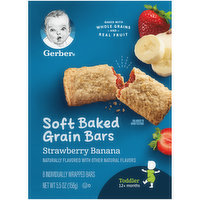 Gerber Cereal Bars, Strawberry Banana, 5.5 Ounce