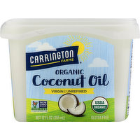 Carrington Farms Coconut Oil, Virgin, Unrefined, Organic, 12 Ounce