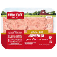 Shady Brook Farms Turkey Breast, 99% Fat Free, Ground, 20.8 Ounce