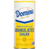 Domino Sugar, Granulated, Pure Cane, Premium, 16 Ounce
