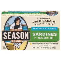 Season Sardines, Skinless & Boneless, 4.375 Ounce