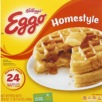 Eggo Waffles, Homestyle, Family Pack, 24 Each