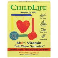 ChildLife Multi Vitamin, Natural Orange Flavor, Gummies, 27 Each