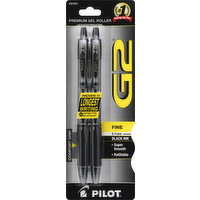 Pilot Pen, Black Ink, Fine, 0.7 mm, 31031, 2 Each