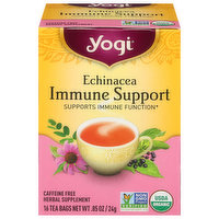 Yogi Herbal Tea, Echinacea, Immune Support, Tea Bags, 16 Each