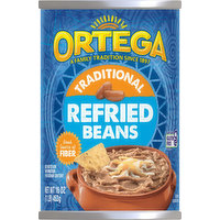 Ortega Refried Beans, Traditional, 16 Ounce