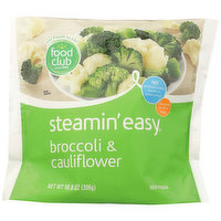 Food Club Steamin' Easy, Broccoli & Cauliflower, 10.8 Ounce