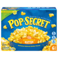 Pop-Secret Popcorn, Double Butter, Premium, 6 Each