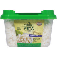 Athenos Cheese, Feta, Traditional, Crumbled, 6 Ounce