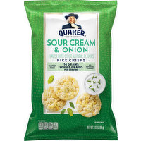 Quaker Rice Crisps, Sour Cream & Onion, 3.03 Ounce