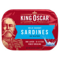 King Oscar Sardines 1-Layer Spring Water, 3.75 Ounce