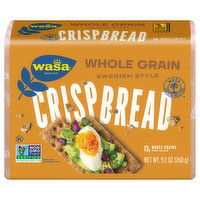 Wasa Crispbread, Whole Grain, Swedish Style, 9.2 Ounce