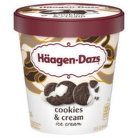 Haagen-Dazs Ice Cream, Cookies & Cream, 14 Fluid ounce