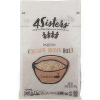 4Sisters Brown Rice, Organic, Long Grain, 32 Ounce