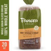 Panera Bread Bread, Whole Grain, 100% Whole Wheat, 20 Ounce