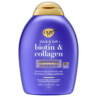 Ogx Conditioner, Thick & Full +, Biotin & Collagen, 13 Fluid ounce