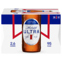 Michelob Ultra Beer, Superior Light, 18 Each