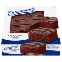 Entenmann's Cake, Chocolate Fudge, Iced, 19 Ounce