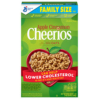 Cheerios Oat Cereal, Whole Grain, Sweetened, Apple Cinnamon, Family Size, 19 Ounce