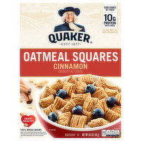 Quaker Oatmeal Squares, Cinnamon, 14.5 Ounce