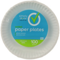 Simply Done Paper Plates, Coated, 1 Each