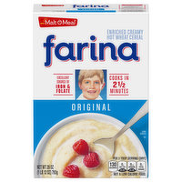 Malt O Meal Cereal, Farina, Original, 28 Ounce