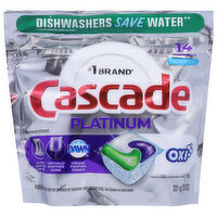 Cascade Dishwasher Detergent, Fresh Scent, Actionpacs, 14 Each