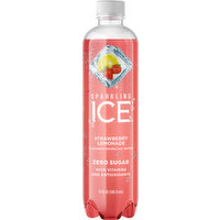 Sparkling Ice Sparkling Water, Zero Sugar, Strawberry Lemonade, 17 Ounce