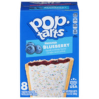 Pop-Tarts Toaster Pastries, Blueberry, Frosted, 8 Each