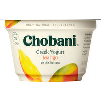 Chobani Yogurt, Greek, Low-Fat, Mango, 5.3 Ounce