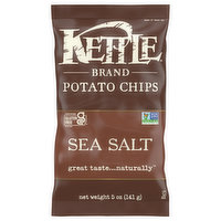 Kettle Brand Potato Chips, Sea Salt, 5 Ounce