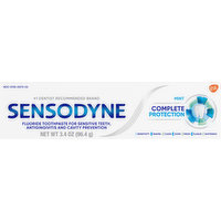 Sensodyne Toothpaste, Complete Protection, Mint, 3.4 Ounce