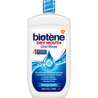 Biotene Oral Rinse, Dry Mouth, Fresh Mint, 33.8 Ounce