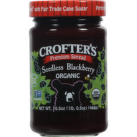 Crofter's Premium Spread, Organic, Seedless Blackberry, 16.5 Ounce