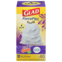 Glad Drawstring Bags, Lavender Scent, Tall Kitchen, 40 Each