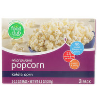 Food Club Kettle Corn Microwave Popcorn, 9.9 Ounce