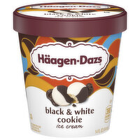 Haagen-Dazs Ice Cream, Black & White Cookie, 14 Fluid ounce