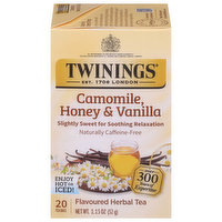 Twinings Flavoured Herbal Tea, Camomile, Honey & Vanilla, 20 Each