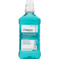 TopCare Mouthwash, Antiseptic, Blue Mint, 33.8 Fluid ounce