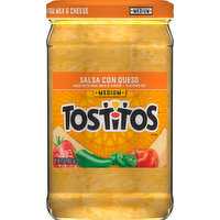 Tostitos Salsa Con Queso, Medium, 23 Ounce