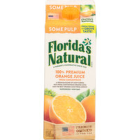 Florida's Natural Orange Juice, 100% Premium, Some Pulp, 52 Fluid ounce