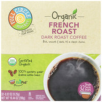 Full Circle Market Dark French Roast 100% Arabica Coffee Single Serve Pods, 10.44 Ounce