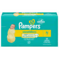 Pampers Diapers, N (Less than 10 lb), Jumbo Pack, 31 Each