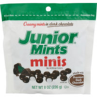 Junior Mints Creamy Mints, in Dark Chocolate, Minis, 8 Ounce