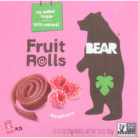 Bear Fruit Rolls, Raspberry, 5 Each