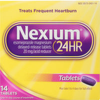 Nexium Acid Reducer, 24HR, 20 mg, Tablets, 14 Each