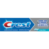 Crest Toothpaste, Fluoride Anticavity, Whitening, Fresh Mint, 4.2 Ounce