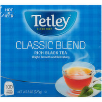 Tetley Classic Blend Rich Black Tea Bags, 8 Ounce