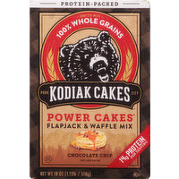 Kodiak Flapjack & Waffle Mix, Chocolate Chip, Protein-Packed, 18 Ounce