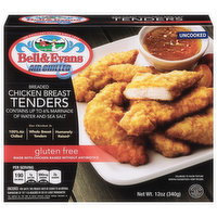 Bell & Evans Chicken Breast Tenders, Breaded, Air Chilled, 12 Ounce